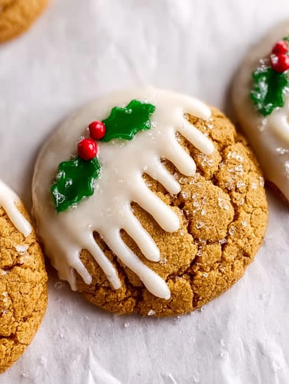Chewy maple cinnamon cookies with white chocolate on a baking tray.