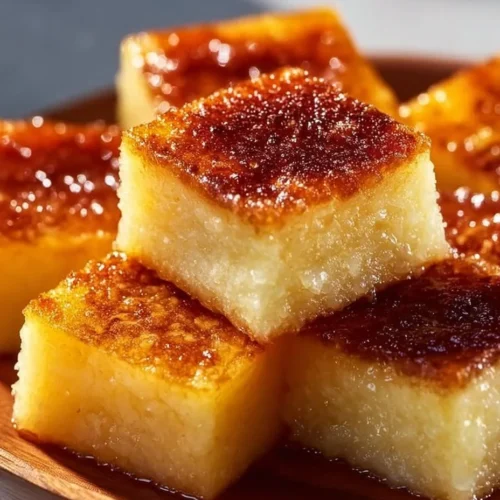 Delicious Hawaiian Butter Mochi dessert with a chewy texture and rich flavor