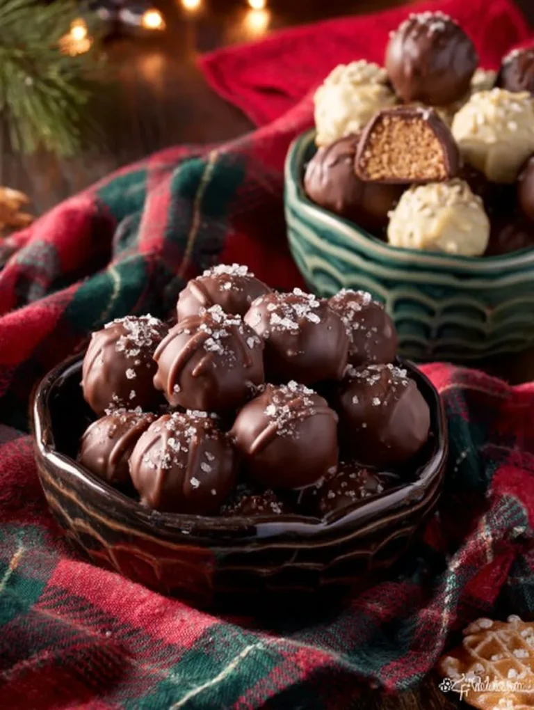 Delicious speculoos balls, a perfect Christmas candy treat.