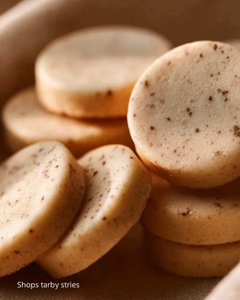 Plate of freshly baked Earl Grey Shortbread Cookies with tea