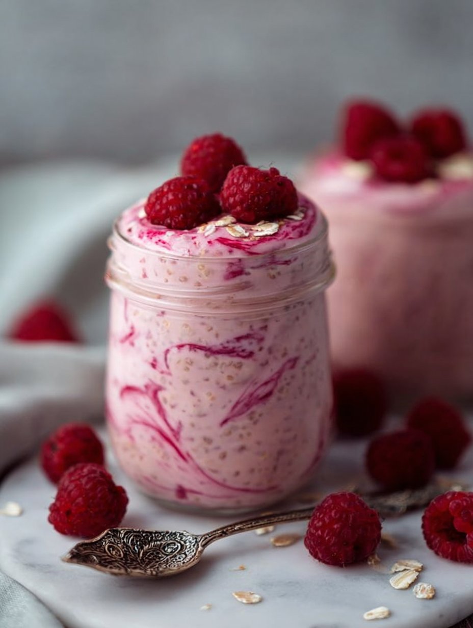 Raspberry Overnight Oats