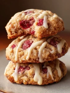 Delicious Low Carb Raspberry Cheesecake Cookies on a plate