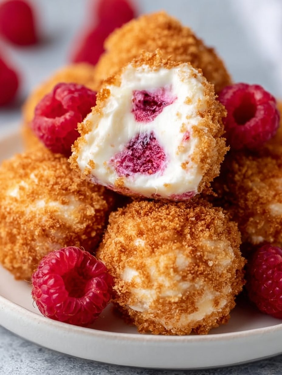 Raspberry Cheesecake Bites