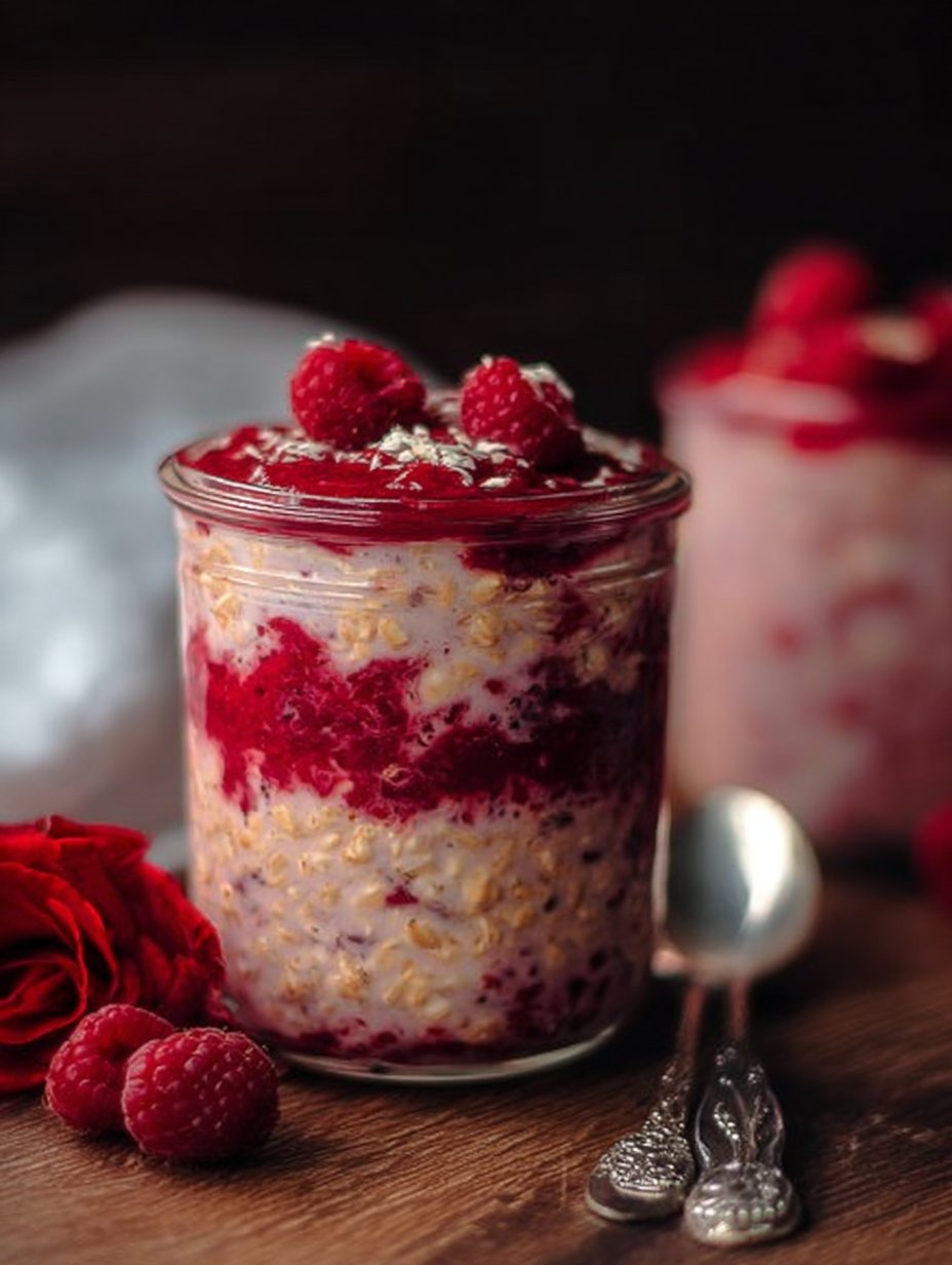 Raspberry Overnight Oats