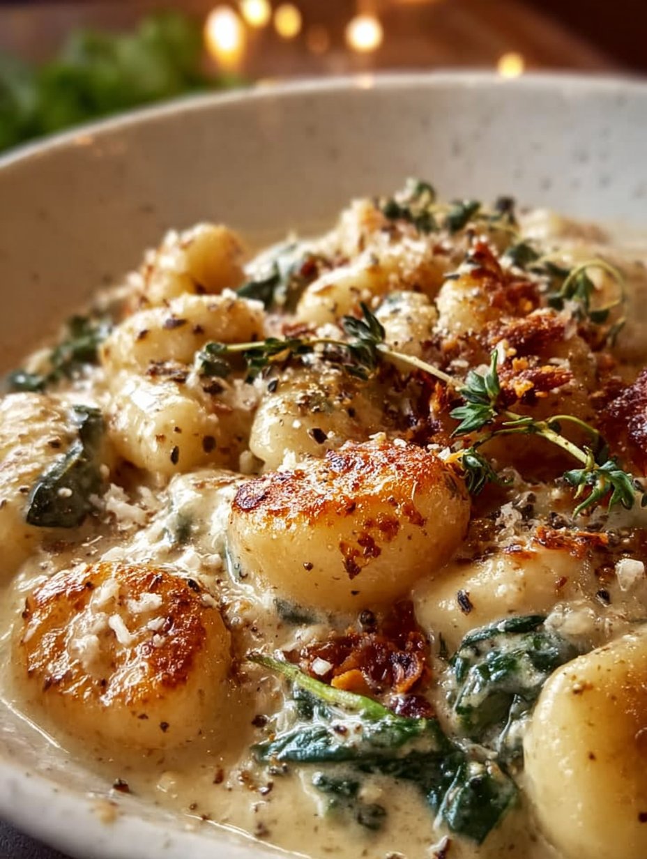 Millionaire Gnocchi with Creamy Sauce