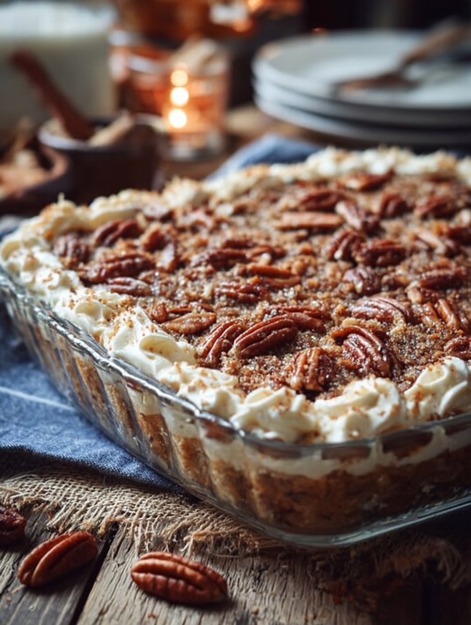 Pecan Cream Deep Dish Pie