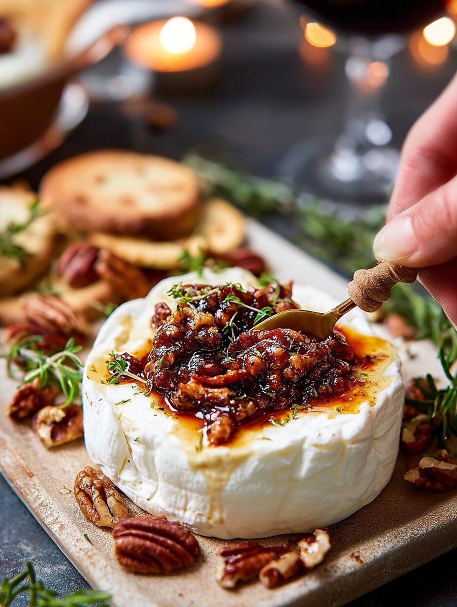 Goat Cheese Appetizer with Fig Jam and Pecans