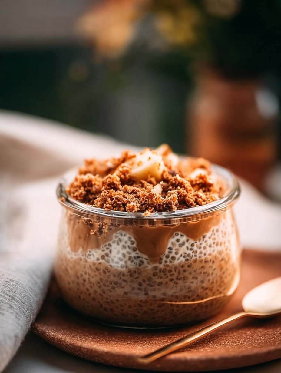 Apple Crumble Chia Pudding