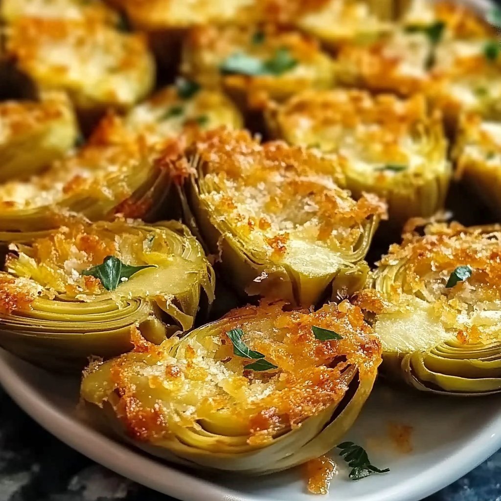 Crispy Parmesan Artichoke Hearts