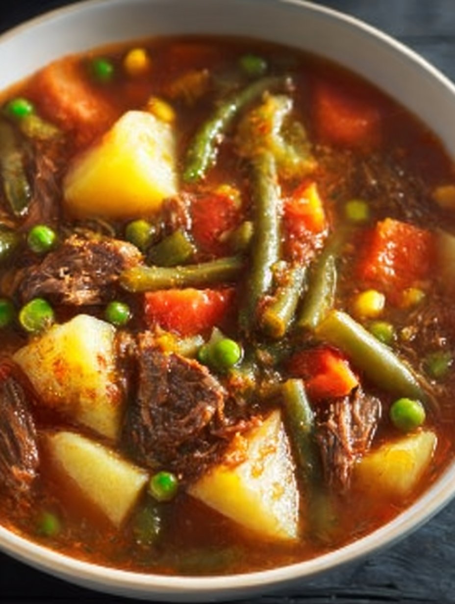 My Mom's Old-Fashioned Vegetable Beef Soup