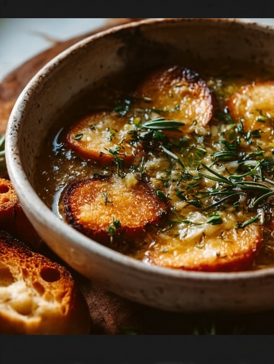 Authentic French Country Garlic Soup