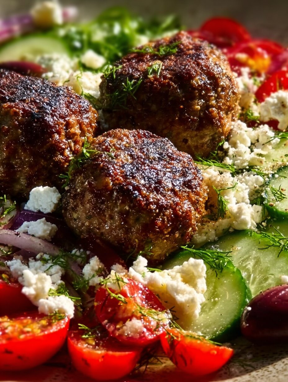 Greek Meatball Bowl