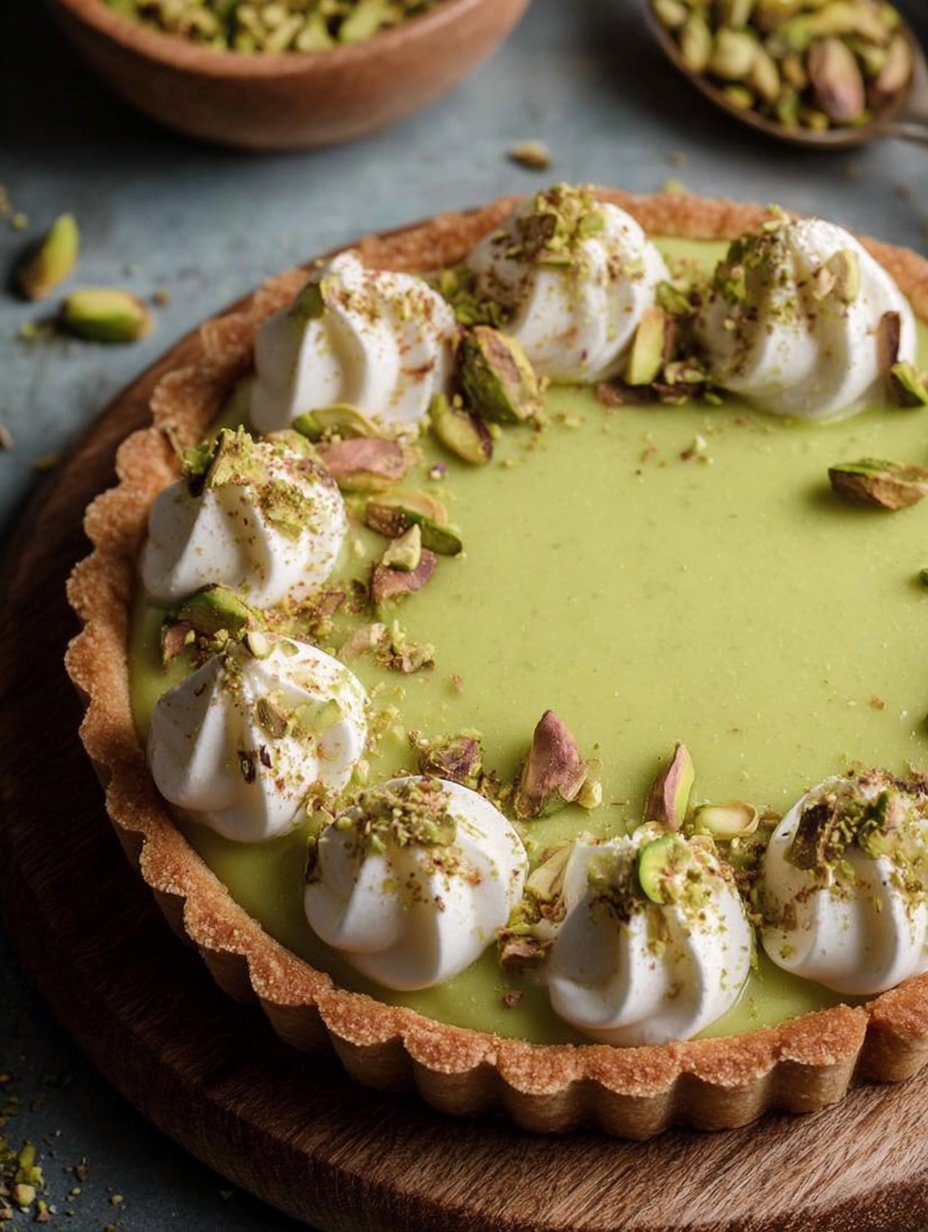 Pistachio Pudding Tart