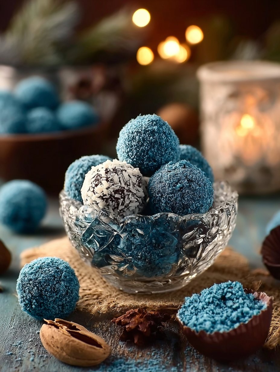 Blue Christmas Truffles