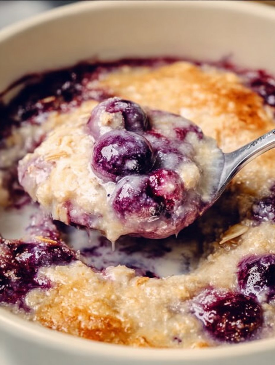 Blueberry Jam Protein Baked Oats