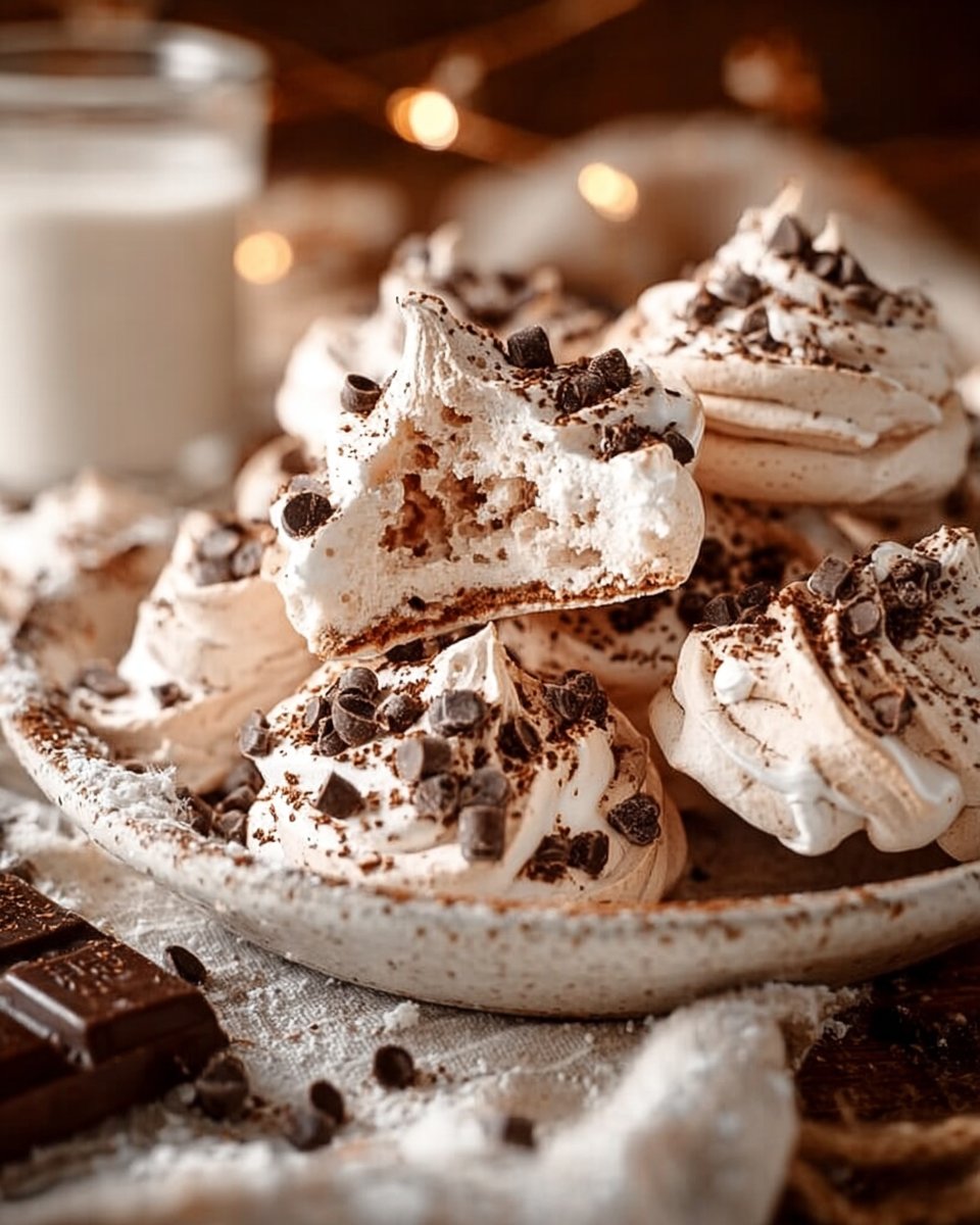 Hot Cocoa Meringue Cookies