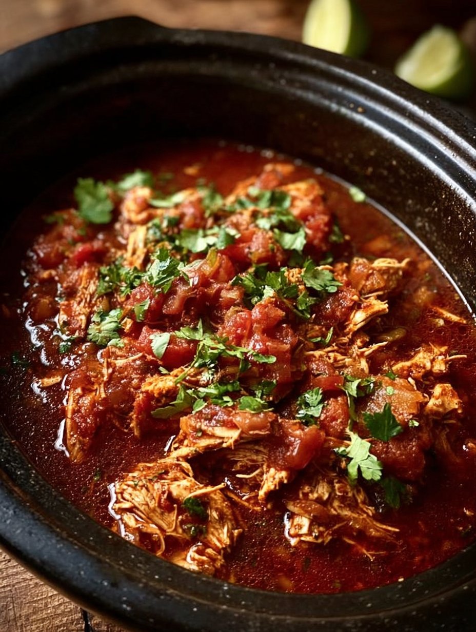 Easy Slow Cooker Salsa Chicken