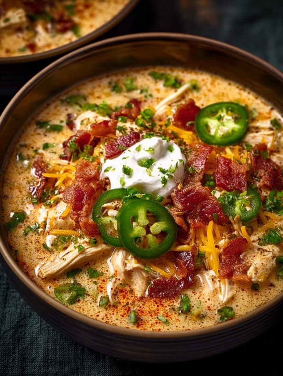 Spicy Jalapeno Popper Chicken Soup
