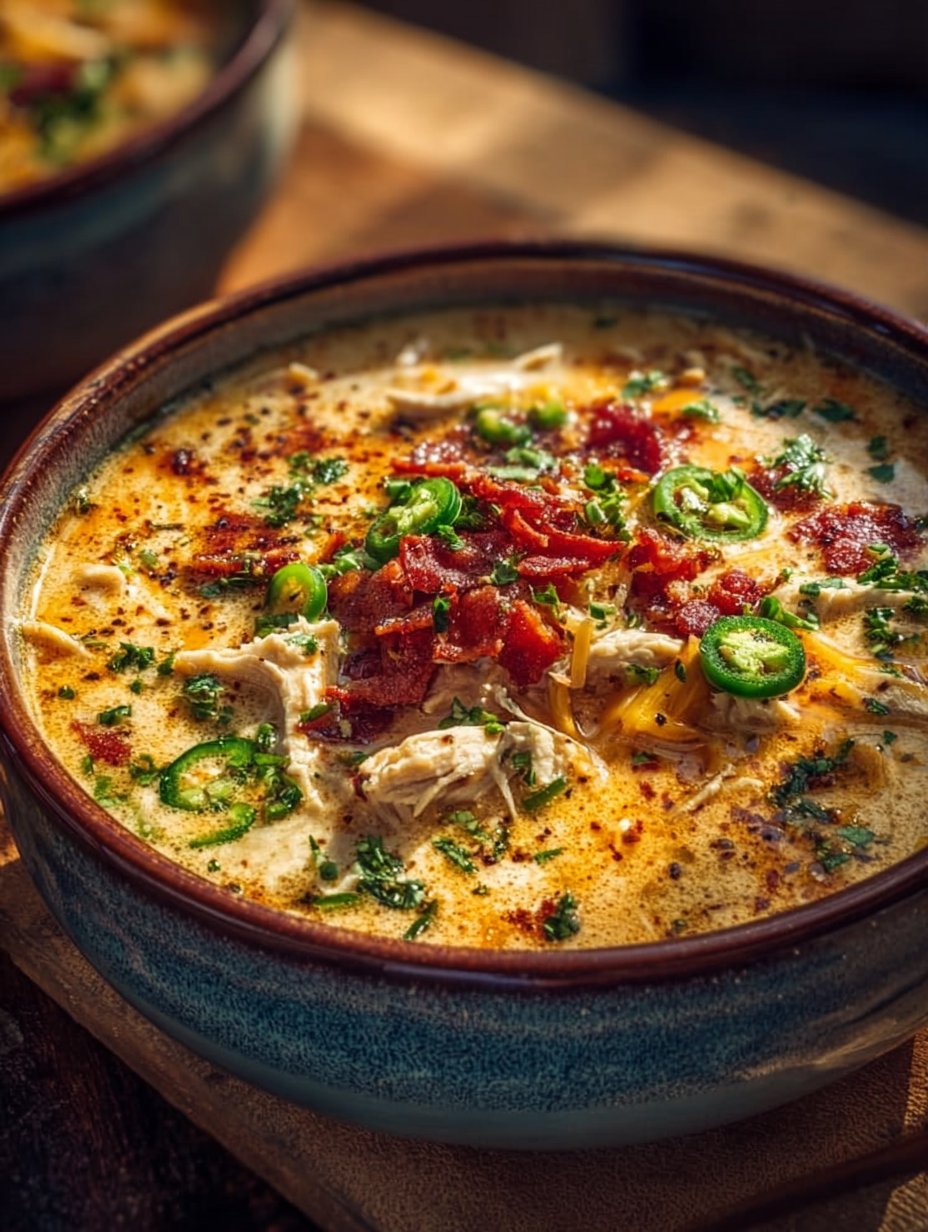 Spicy Jalapeno Popper Chicken Soup