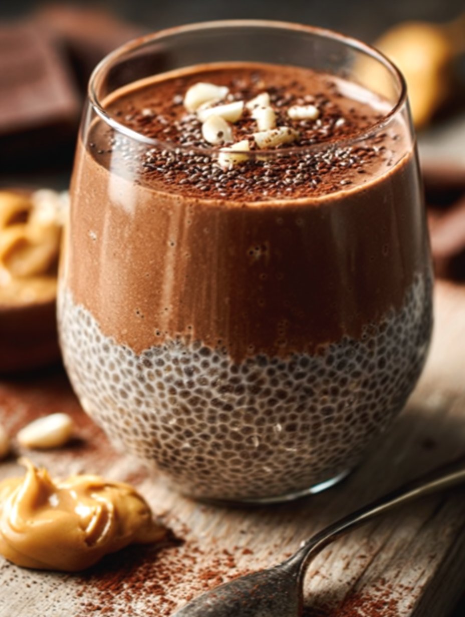 Chocolate Peanut Butter Protein Pudding