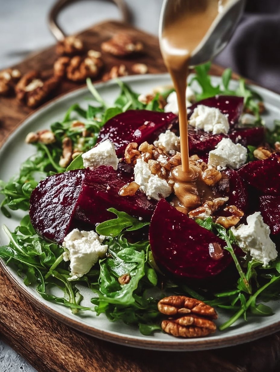 Beet Salad with Arugula and Feta