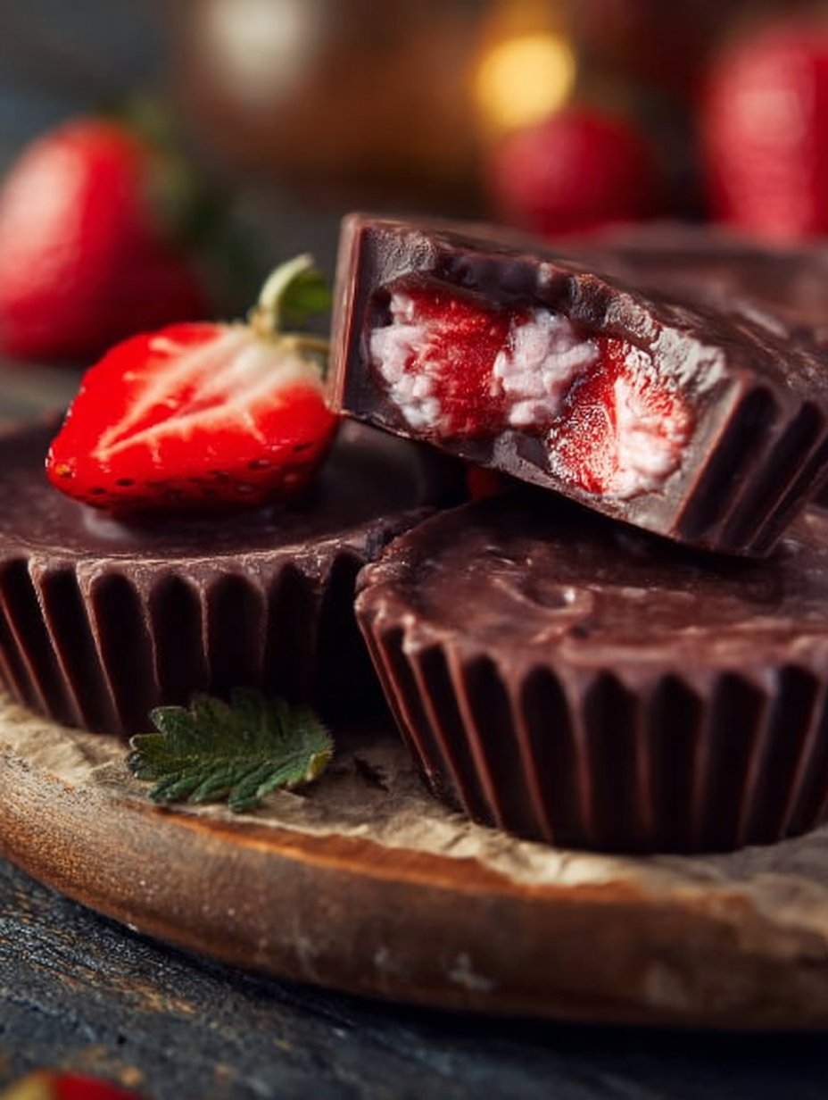 Creamy Strawberry Chocolates