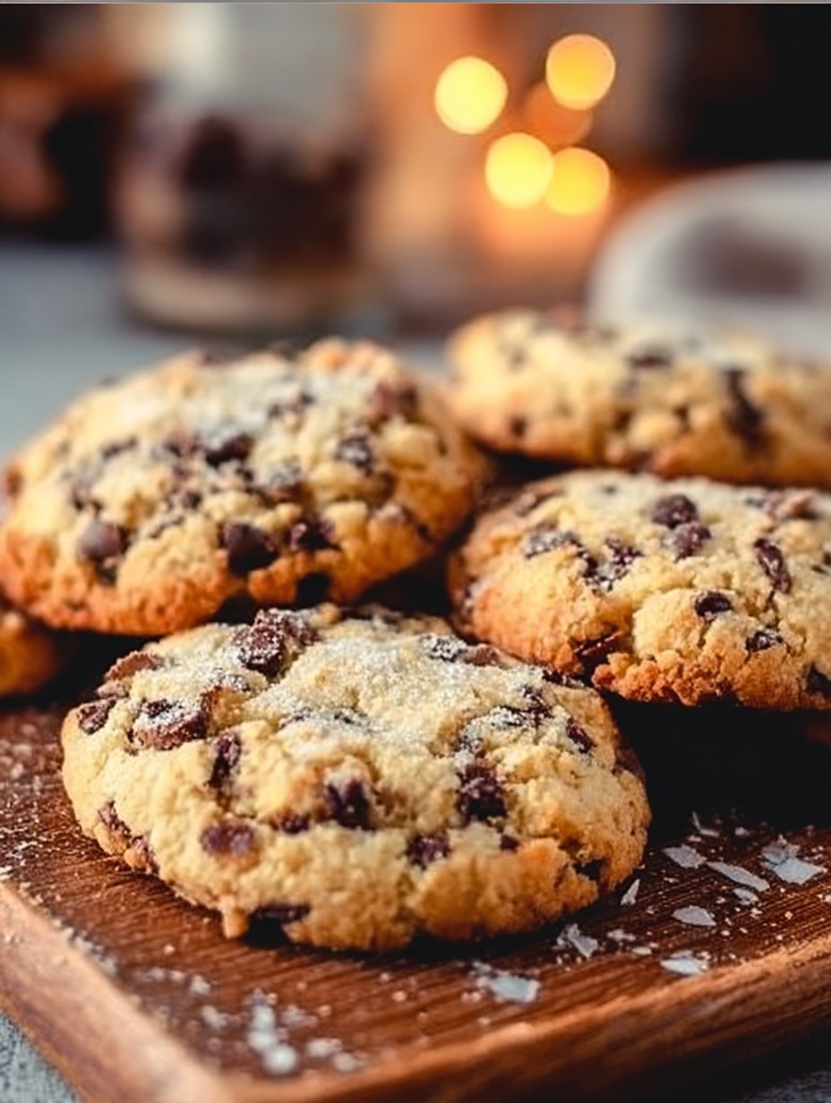 Chocolate Chip and Toffee Shortbread Cookies
