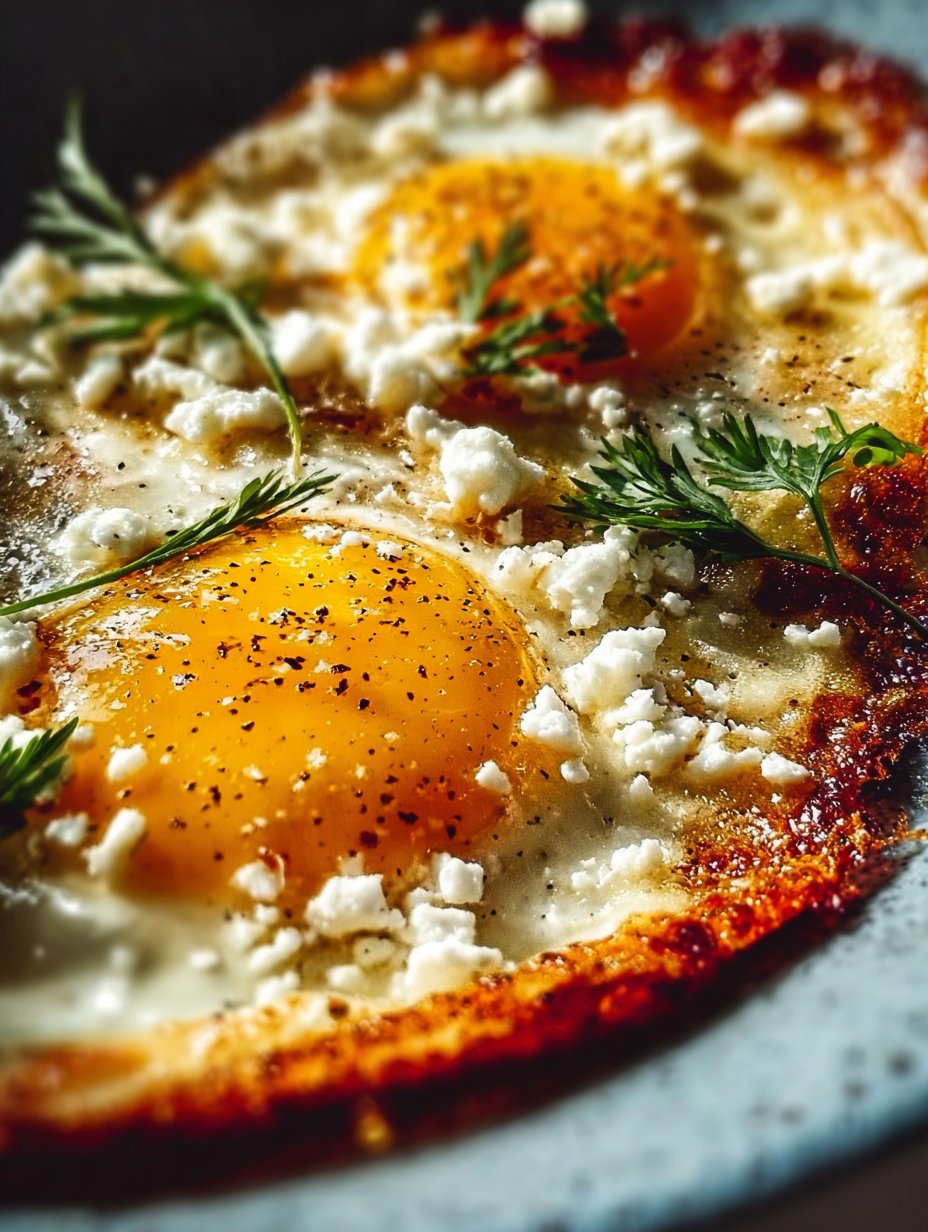 Crispy Feta Fried Eggs