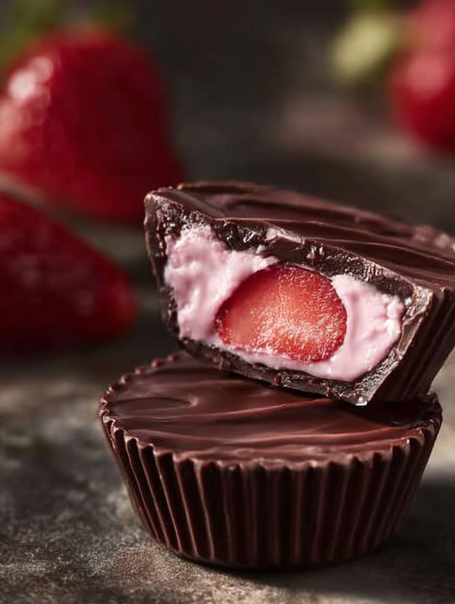 Creamy Strawberry Chocolates