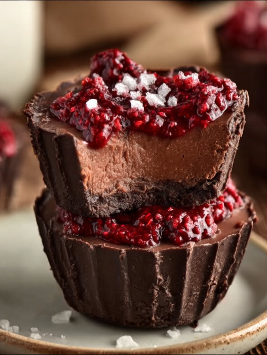 Marry Me No Bake Raspberry Chocolate Mousse Cups