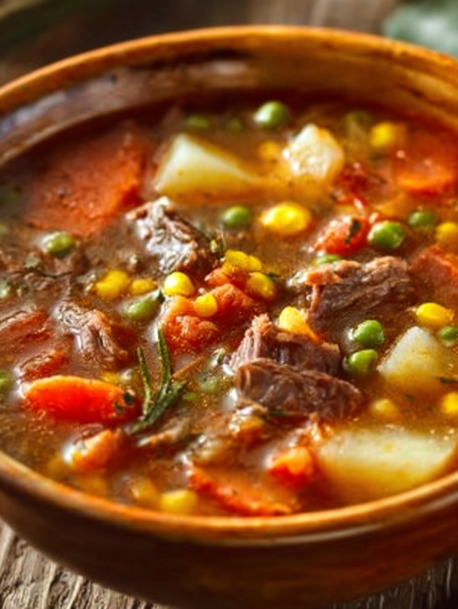 My Mom's Old-Fashioned Vegetable Beef Soup