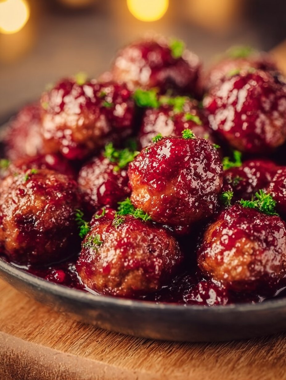 Christmas Cranberry Meatballs