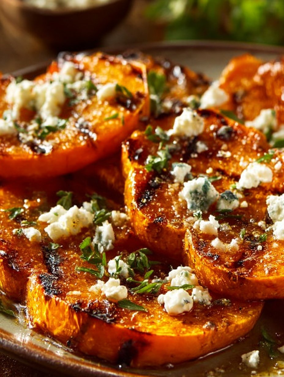 Roasted Sweet Potato Rounds with Honey & Feta
