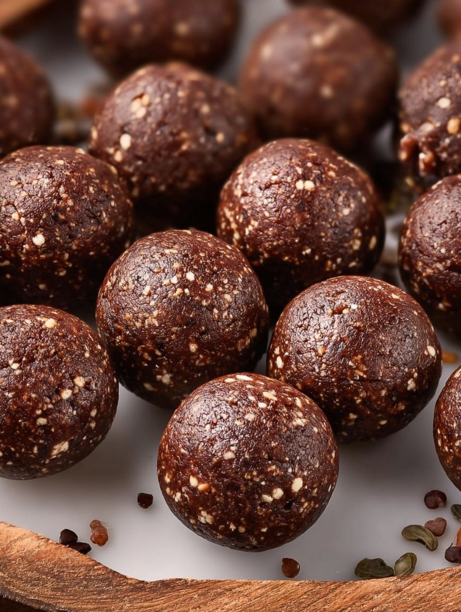 No Bake Date Brownie Bites