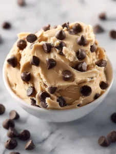 Homemade Greek Yogurt Cookie Dough ready to be baked