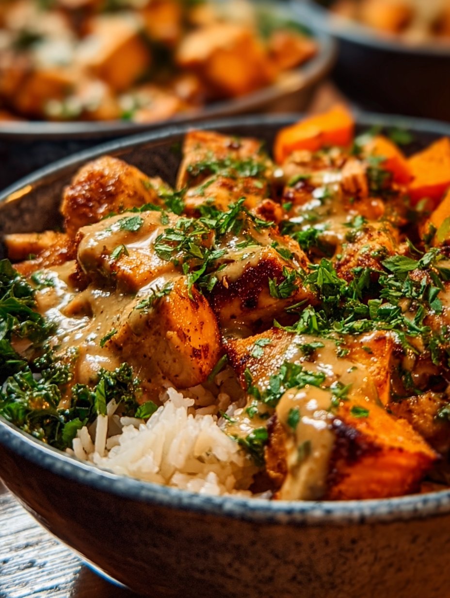 Chicken and Sweet Potato Bowls