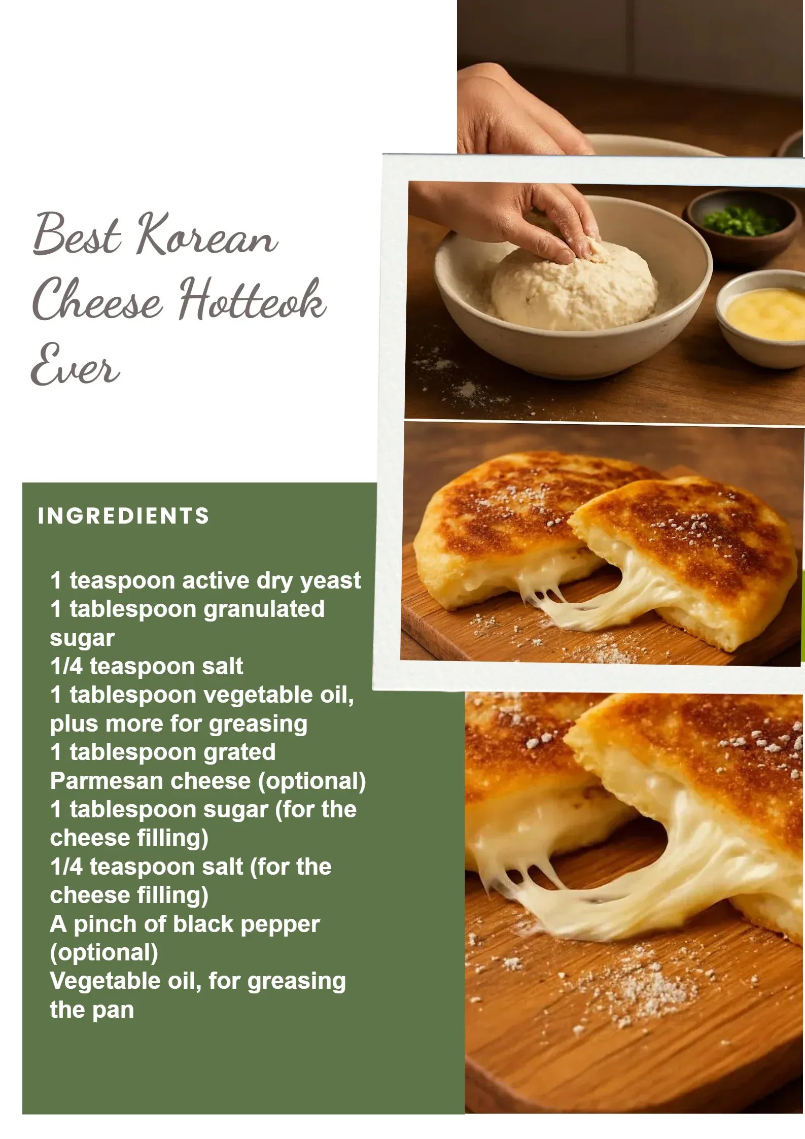 Best Korean Cheese Hotteok Ever