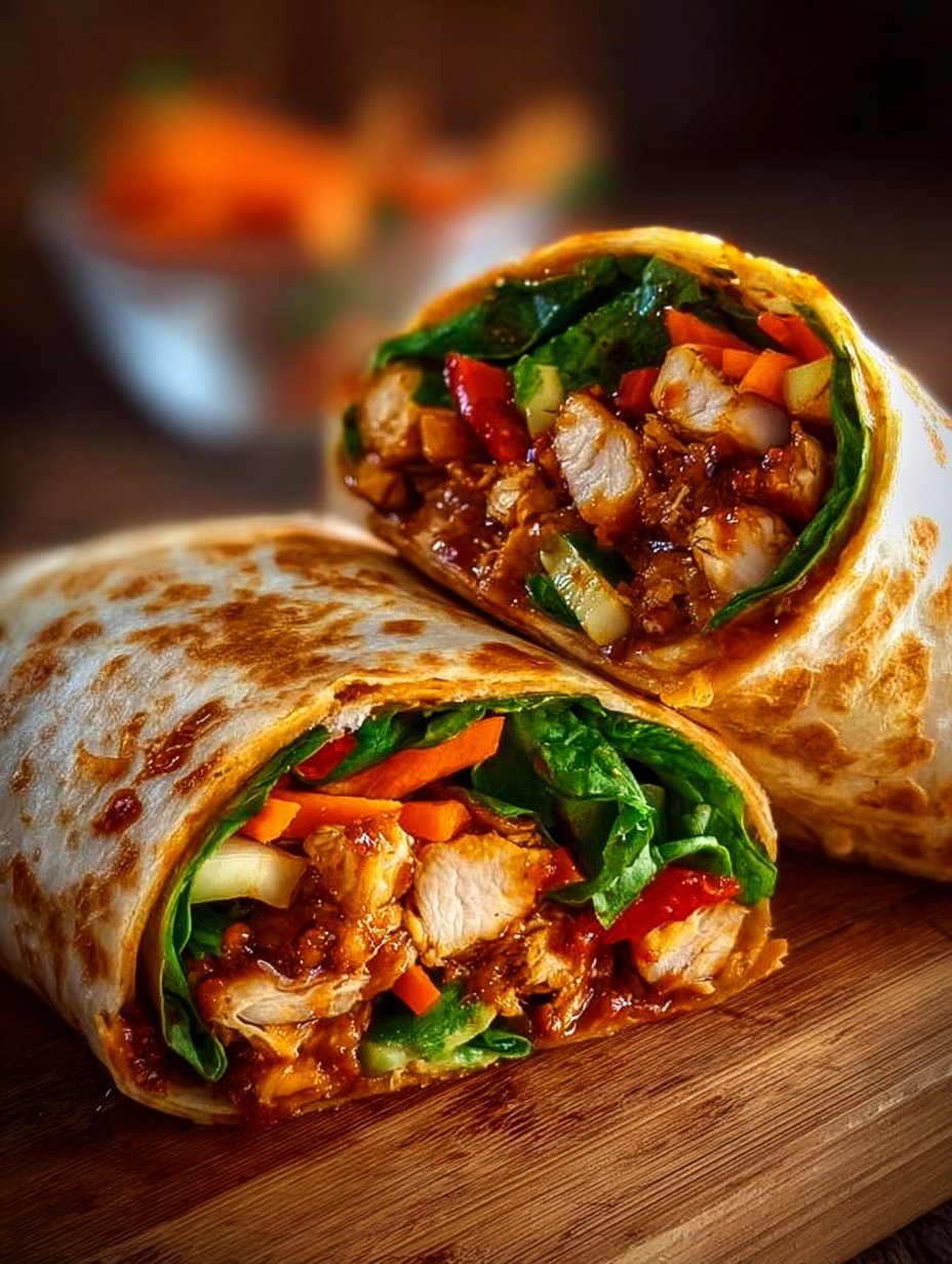 Sweet Chili Chicken Wraps