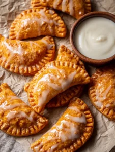 Delicious homemade sweet potato hand pies ready to be served