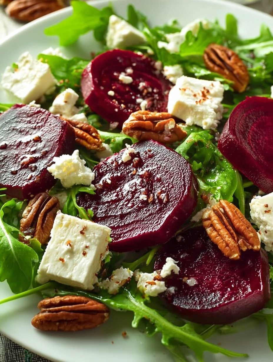 Beet Salad with Arugula and Feta