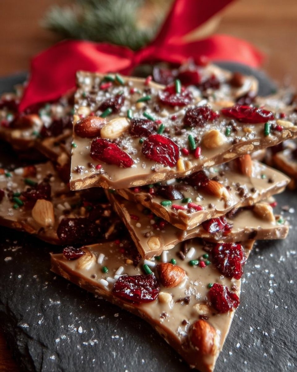 Crispy Protein Christmas Bark