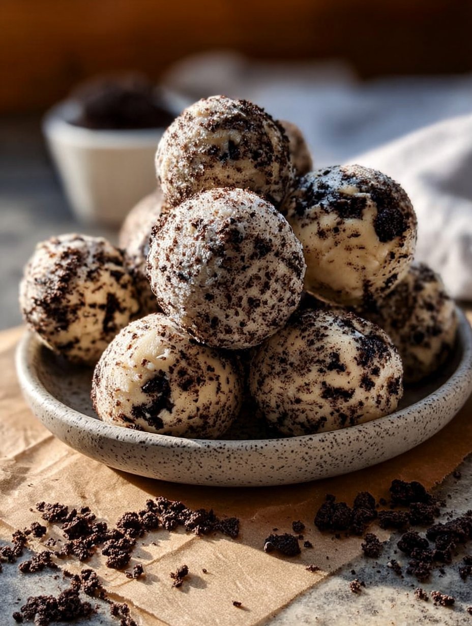 Cream Cheese Oreo Protein Balls