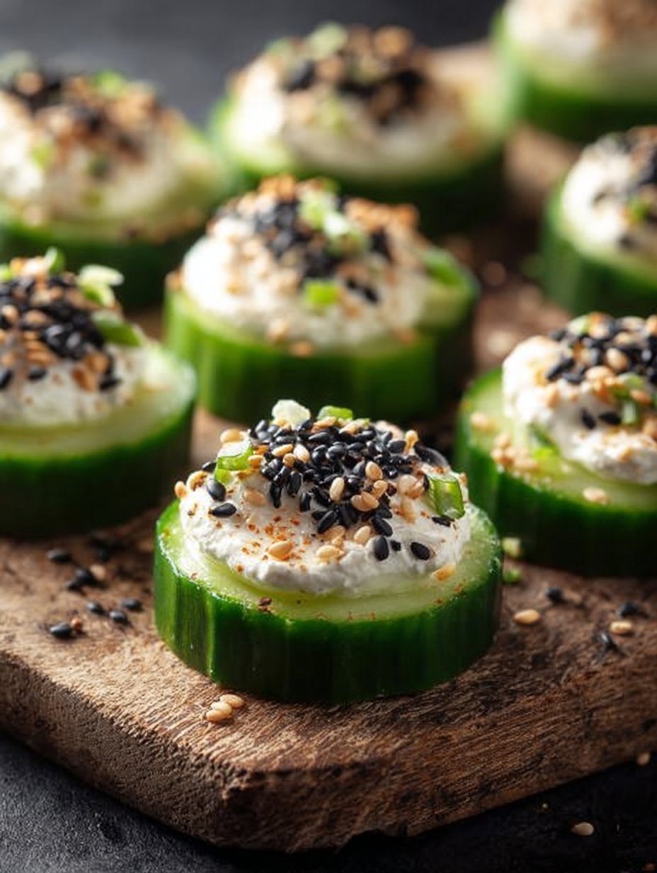 Everything Bagel Cucumber Bites