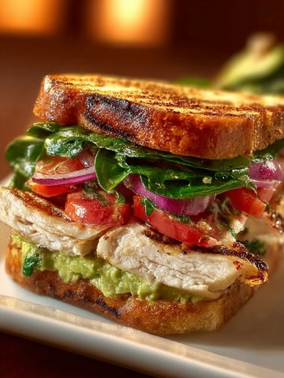 Chicken Avocado Melt Sandwich
