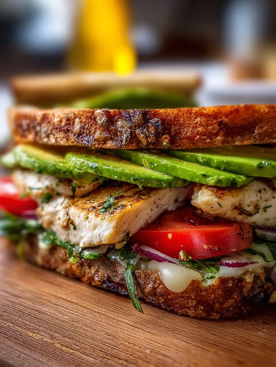 Chicken Avocado Melt Sandwich