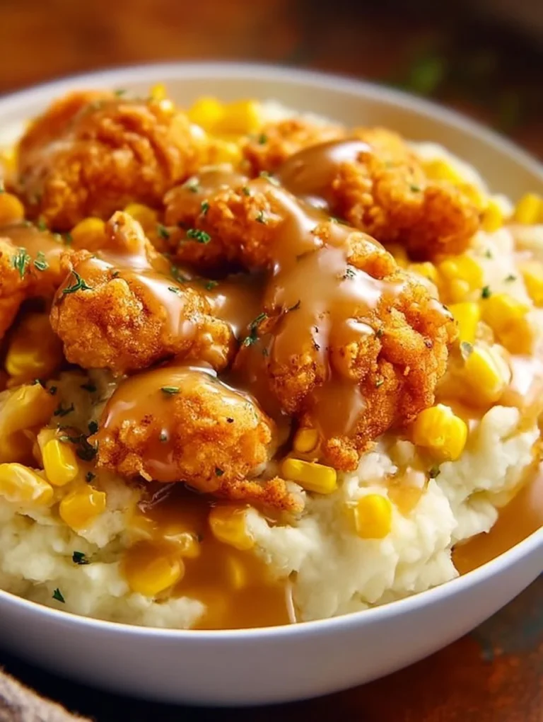 Chicken Mashed Potato Bowls with tender chicken and creamy mashed potatoes