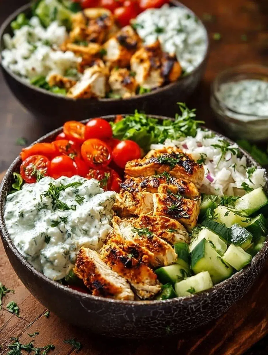 Chicken Tzatziki Bowls