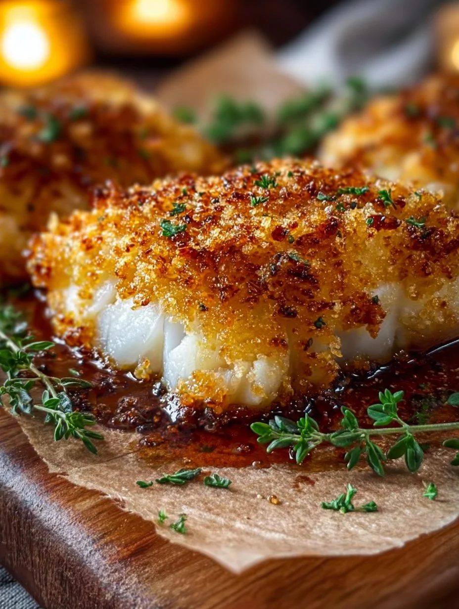 Crispy Air Fryer Parmesan Crusted Cod