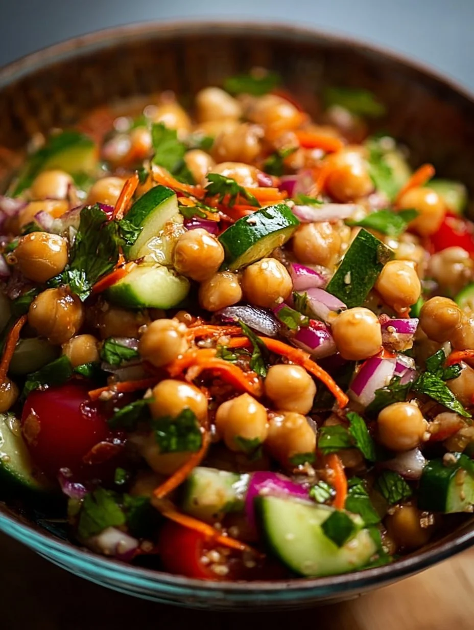 Crunchy Thai Chickpea Salad: A Quick and Delicious Delight