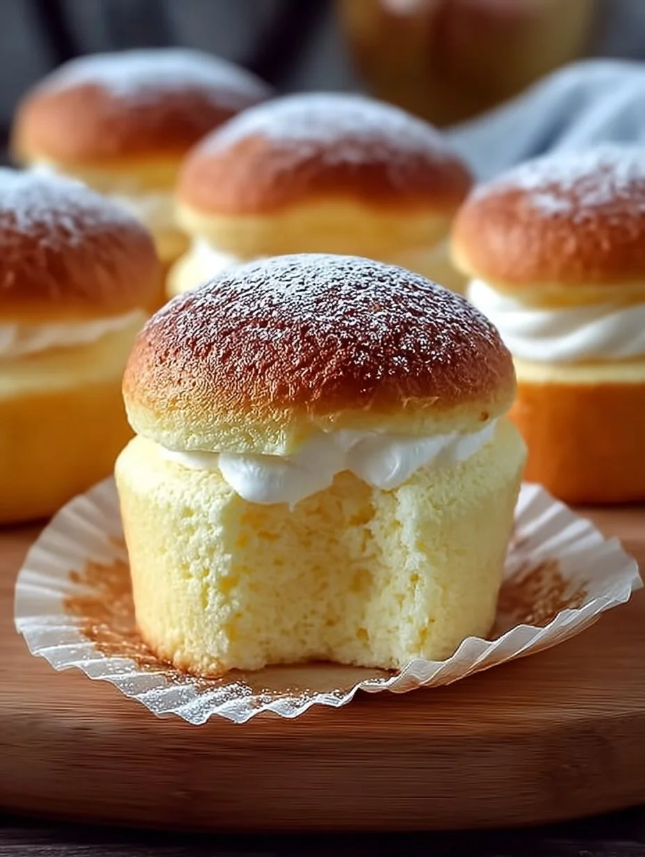 Fluffy Japanese Cotton Cheesecake Cupcakes